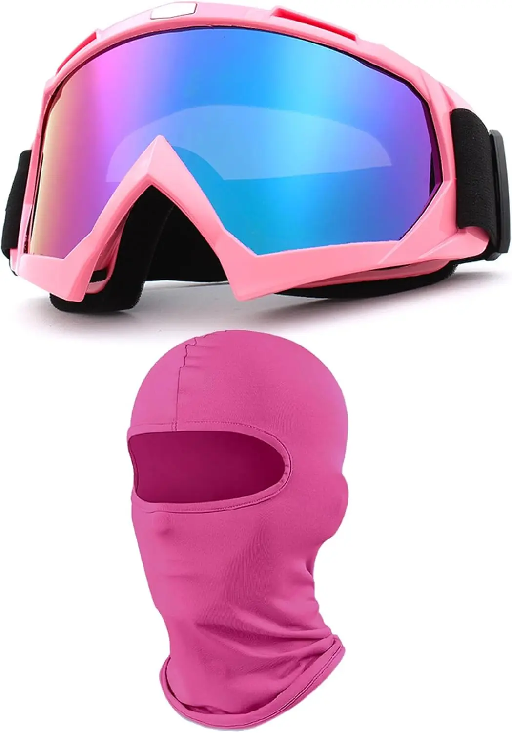 Motorcycle Goggles with Face Mask, Windproof Dirt Bike Racing Ski Goggles Protective Safety Glasses with Balaclava
Motorcycle Goggles with Face Mask, Windproof Dirt Bike Racing Ski Goggles Protective Safety Glasses with Balaclava