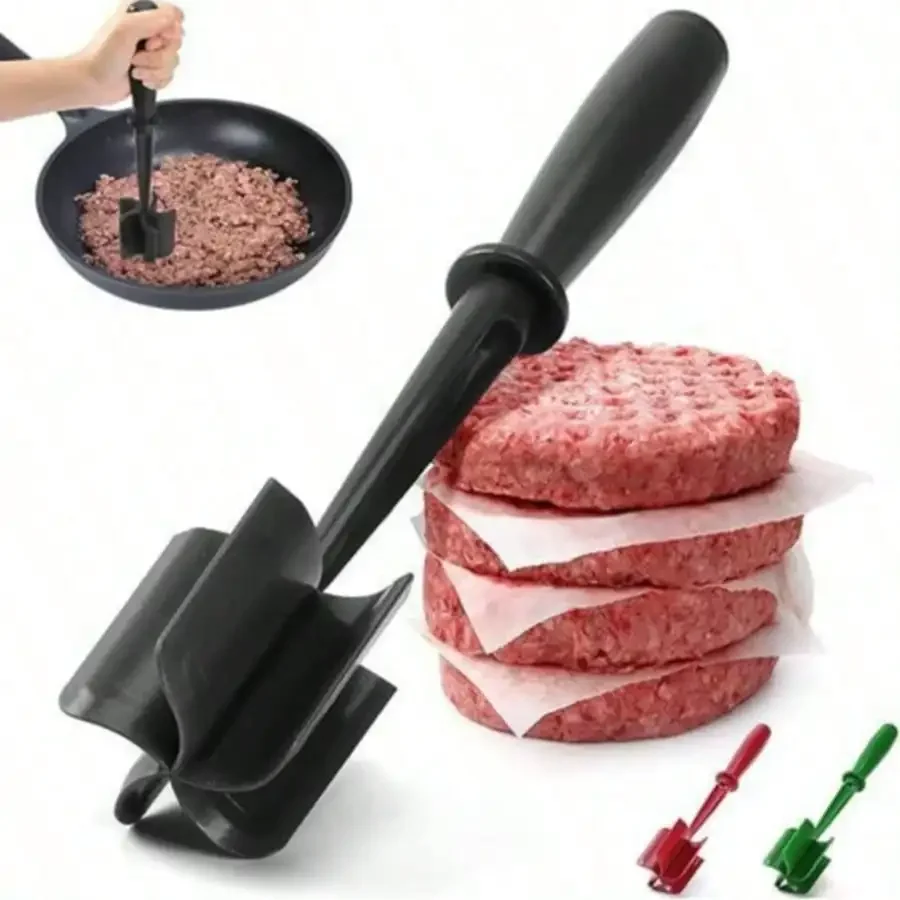 Non-Stick Nylon Meat Masher & Chopper, Heat Resistant Kitchen Utensil for Hamburger Mincing, Potato Mashing & Home Cooking
Non-Stick Nylon Meat Masher & Chopper, Heat Resistant Kitchen Utensil for Hamburger Mincing, Potato Mashing & Home Cooking