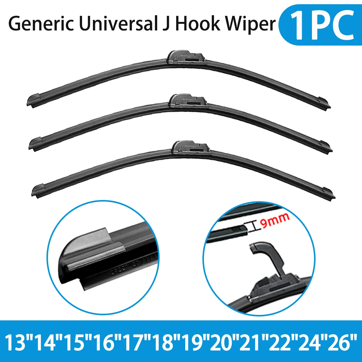 1 шт., стеклоочиститель, лобовое стекло автомобиля, мягкий резиновый безрамный кронштейн, щетка стеклоочистителя, универсальный J U-образный крючок 13 "14"15 "16"17"18"19"20"21"22"24"26"
1 шт., стеклоочиститель, лобовое стекло автомобиля, мягкий резиновый безрамный кронштейн, щетка стеклоочистителя, универсальный J U-образный крючок 13 "14"15 "16"17"18"19"20"21"22"24"26"