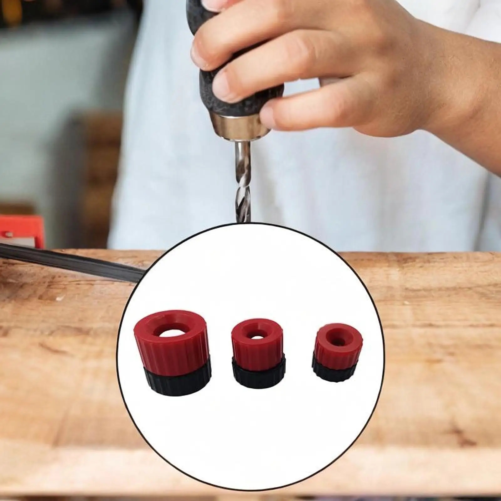 3Pcs Drill Bit Stop Collars Portable Drill Bit Positioning Accessory for Woodworking Tile Furniture Construction Work Wood
3Pcs Drill Bit Stop Collars Portable Drill Bit Positioning Accessory for Woodworking Tile Furniture Construction Work Wood