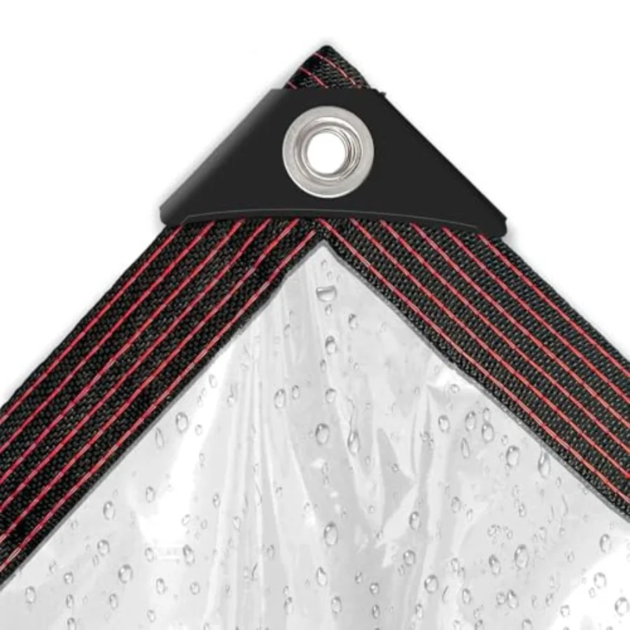 Clear Tarp - Waterproof - Small 4x6ft for Garden, Tarpaulin Transparent with Grommets of Firewood/Camping Outdoor Rain Plastic
Clear Tarp - Waterproof - Small 4x6ft for Garden, Tarpaulin Transparent with Grommets of Firewood/Camping Outdoor Rain Plastic