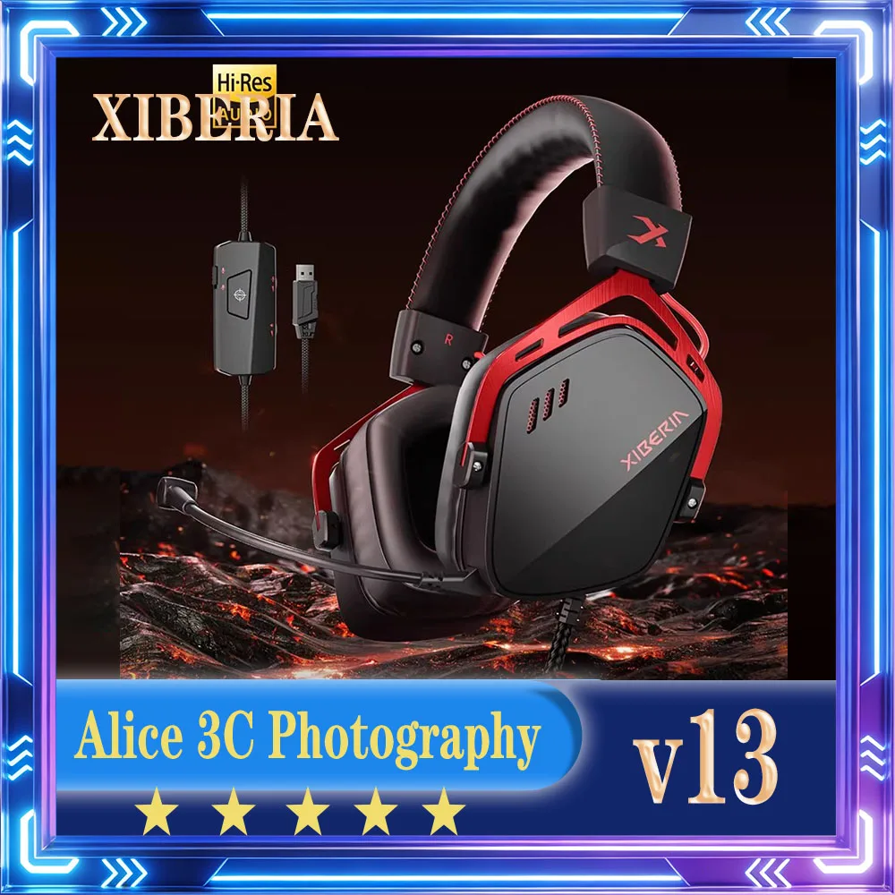 Игровые наушники XIBERIA V13 проводные, с низкой задержкой, специализированные для киберспорта, игр и офиса, аксессуары для ПК
Игровые наушники XIBERIA V13 проводные, с низкой задержкой, специализированные для киберспорта, игр и офиса, аксессуары для ПК