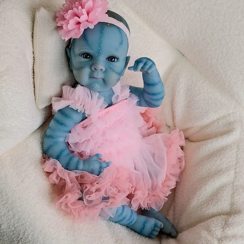 19inch Silicone Reborn Baby Doll Bettie Avatar in Blue Skin Newborn Baby Size Hand Painted 3D Skin Tone Muñecas Bebes Reborn
19inch Silicone Reborn Baby Doll Bettie Avatar in Blue Skin Newborn Baby Size Hand Painted 3D Skin Tone Muñecas Bebes Reborn