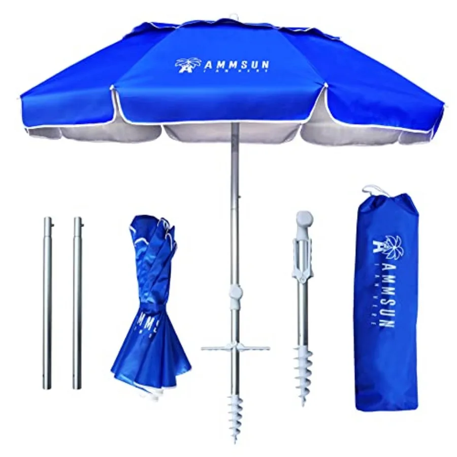6Feet Folded Portable Travel Beach Umbrella with Sand Anchor Tilt Air vent UPF 50+UV Protection Fit In Suitcase Compact Foldabl
6Feet Folded Portable Travel Beach Umbrella with Sand Anchor Tilt Air vent UPF 50+UV Protection Fit In Suitcase Compact Foldabl