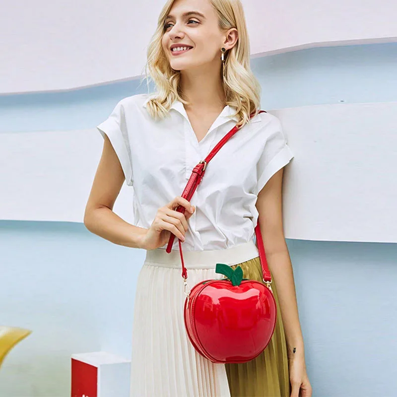 Женская сумка-клатч из искусственной кожи в форме яблока, креативный дизайн, на молнии, легкая, шикарная, маленькая, повседневная, через плечо
Женская сумка-клатч из искусственной кожи в форме яблока, креативный дизайн, на молнии, легкая, шикарная, маленькая, повседневная, через плечо