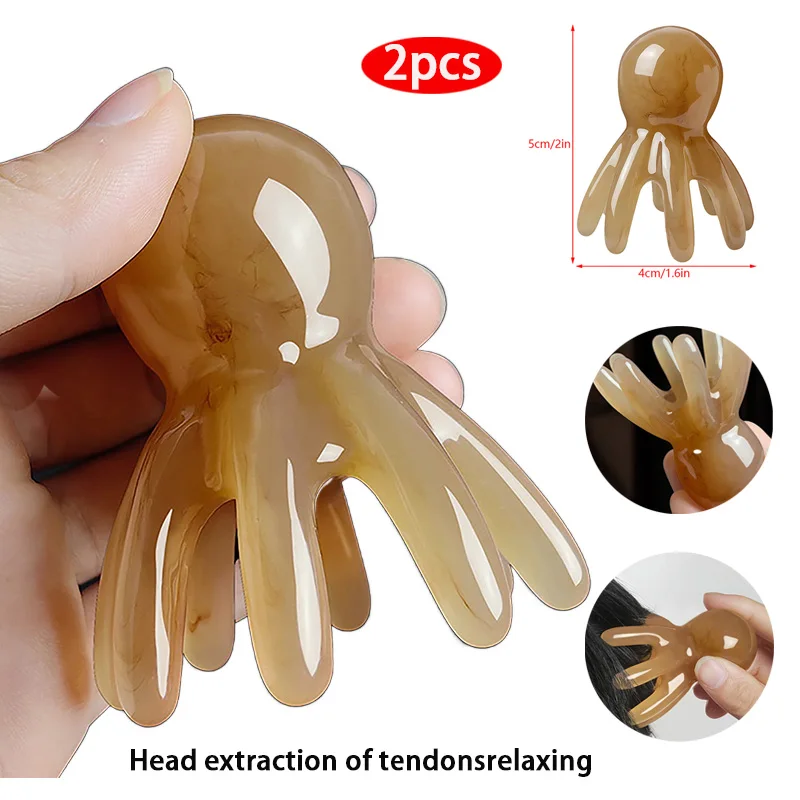 2Pcs Stress Relief,Hair Care, Anti-Hair Loss, Portable Head Massager for Home Cute Octopus Scalp Massage Resin Comb
2Pcs Stress Relief,Hair Care, Anti-Hair Loss, Portable Head Massager for Home Cute Octopus Scalp Massage Resin Comb