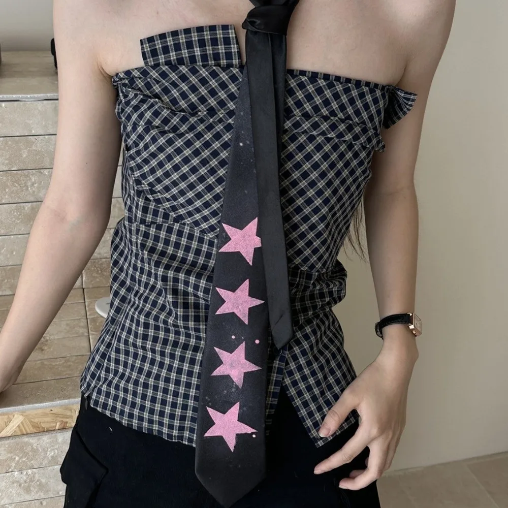 Casual Y2K Star Tie Narrow Sweet Glossy Tie Soft Adjustable Unisex Necktie Suit Accessories
Casual Y2K Star Tie Narrow Sweet Glossy Tie Soft Adjustable Unisex Necktie Suit Accessories