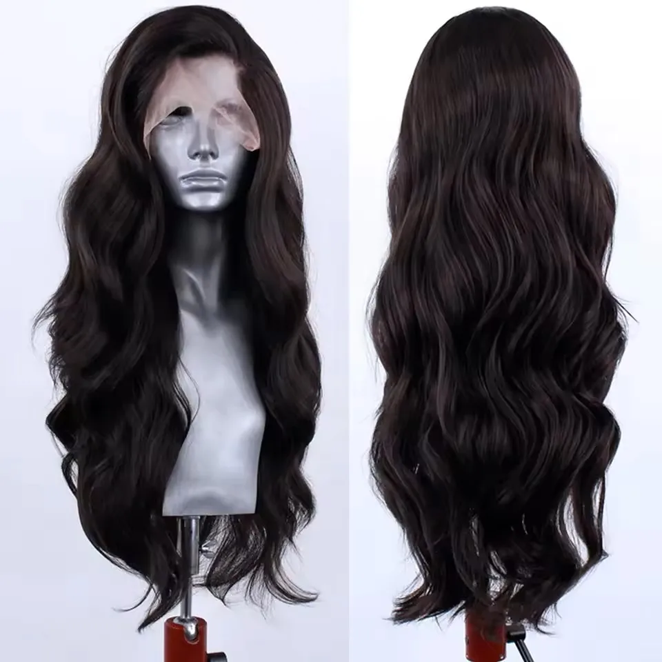 QW 13X4 Synthetic Lace Front Wigs for Women Dark Brown Body Wave Wig Natural Hairline Heat Resistant Synthetic Wig Cosplay Wigs
QW 13X4 Synthetic Lace Front Wigs for Women Dark Brown Body Wave Wig Natural Hairline Heat Resistant Synthetic Wig Cosplay Wigs