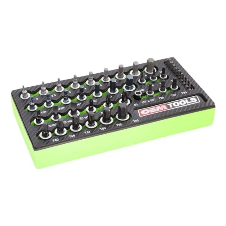 23992 44-Piece Torx Socket Set Ideal Torx Bit Set for Automotive Work Heat Treated Alloy Steel Set Posi-Grip Design Rust-Resist
23992 44-Piece Torx Socket Set Ideal Torx Bit Set for Automotive Work Heat Treated Alloy Steel Set Posi-Grip Design Rust-Resist
