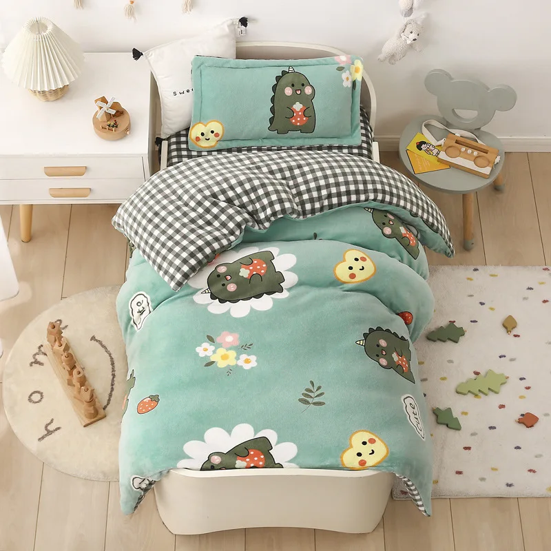 Baby Cartoon Print Bedding Set Duvet Covers Pillowcases Set Autumn Winter Warm Suede Bedclothes Bed Linen CP29
Baby Cartoon Print Bedding Set Duvet Covers Pillowcases Set Autumn Winter Warm Suede Bedclothes Bed Linen CP29