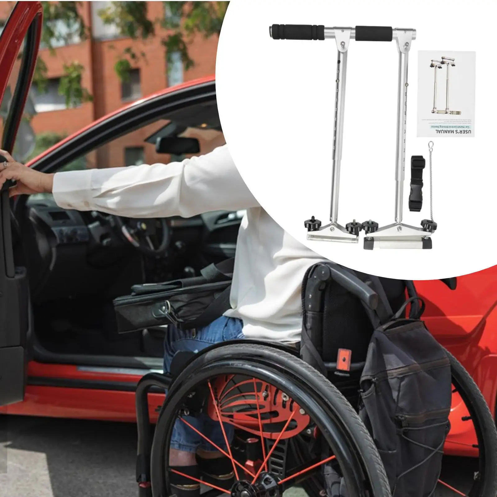 Hand Controls for Disableds Drivers Portable Lightweight Anti Slip Adjustable Labor Saving Driving Aids RV Truck
Hand Controls for Disableds Drivers Portable Lightweight Anti Slip Adjustable Labor Saving Driving Aids RV Truck