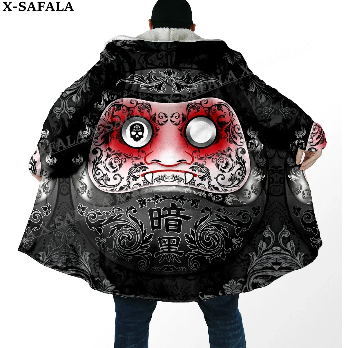 Толстая Теплая мужская накидка с капюшоном Daruma с японским аниме принтом манга, пальто, ветрозащитный халат, одеяло с капюшоном-3
Толстая Теплая мужская накидка с капюшоном Daruma с японским аниме принтом манга, пальто, ветрозащитный халат, одеяло с капюшоном-3
