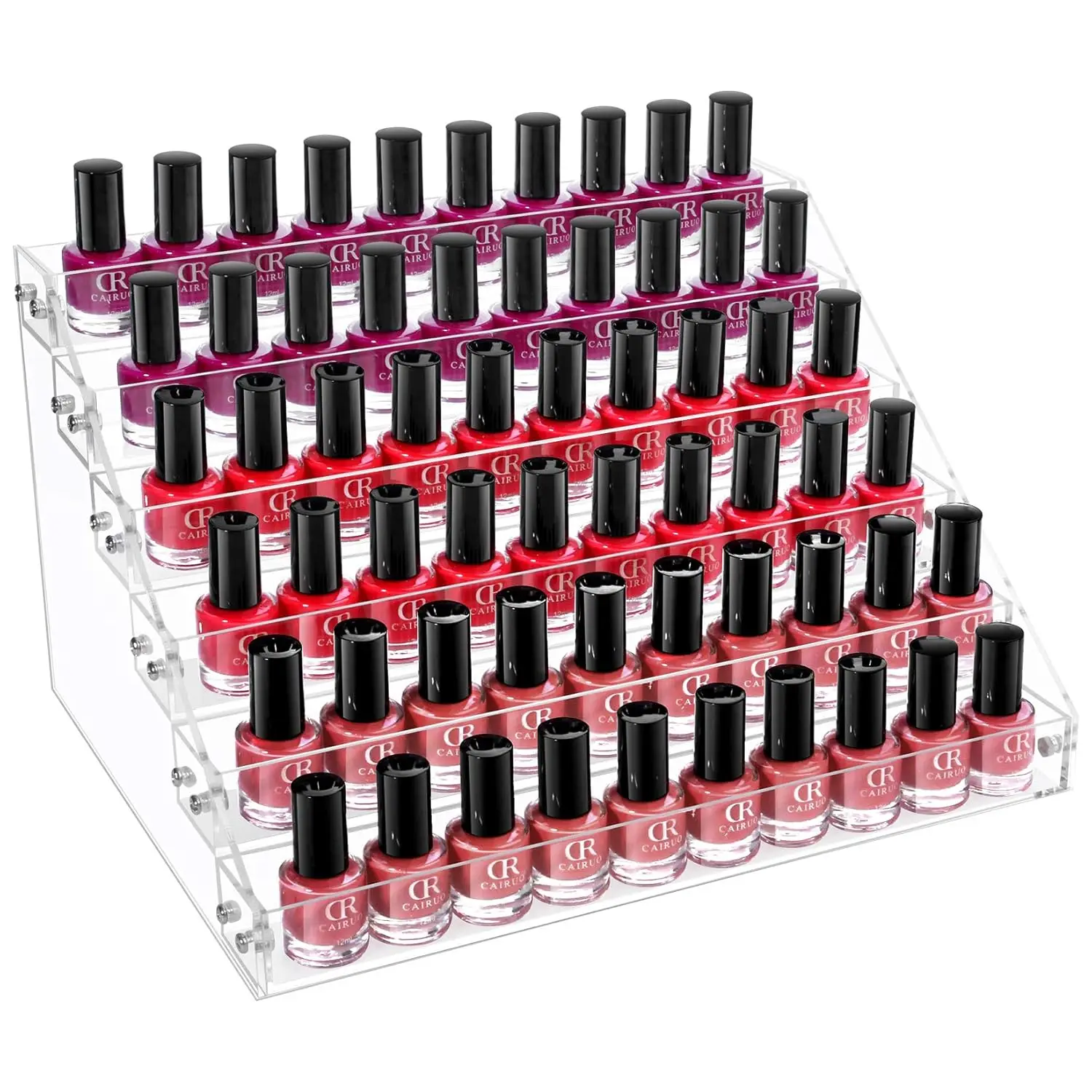 6-Tier Clear Acrylic Organizer for Nail Polish, Sunglasses, Eyeglasses, Essential Oils, Jewelry, and Makeup Display Rack Holder
6-Tier Clear Acrylic Organizer for Nail Polish, Sunglasses, Eyeglasses, Essential Oils, Jewelry, and Makeup Display Rack Holder