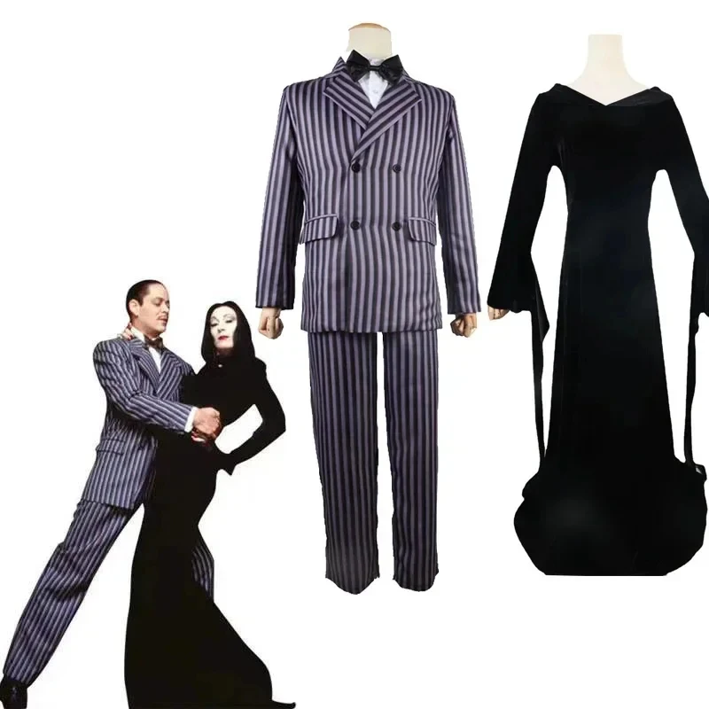 ABC123 Morticia Costume Long Sleeve Men's Suit Party Uniform Gomez Cosplay Outfits Family Proms Dad's costumes COSb;6'j,k.9;a
ABC123 Morticia Costume Long Sleeve Men's Suit Party Uniform Gomez Cosplay Outfits Family Proms Dad's costumes COSb;6'j,k.9;a