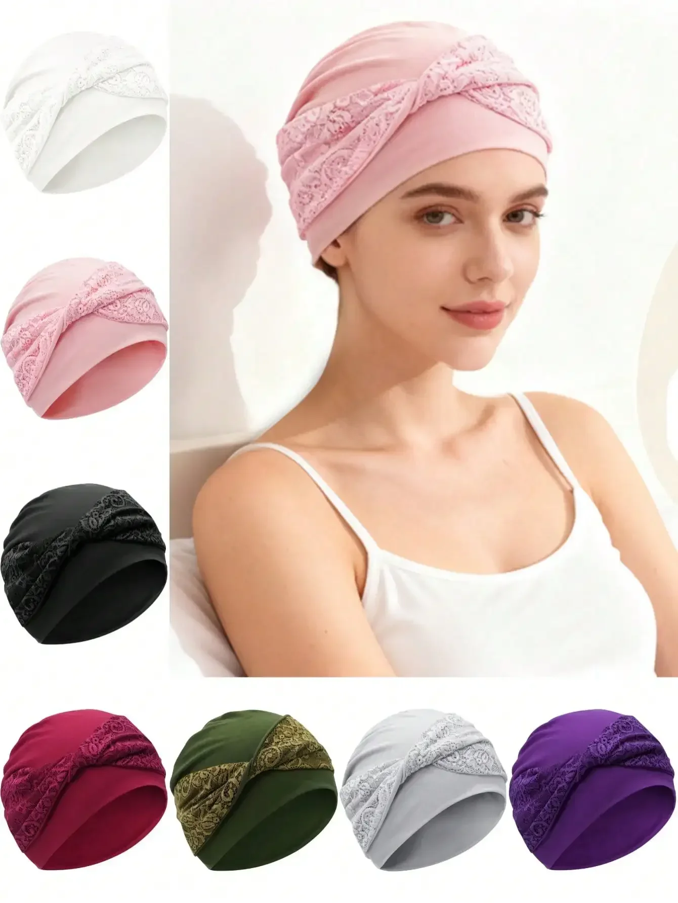 2026 1pc New Women's Chemo Head Scarf, Lace Headband, Versatile For Daily Wear, Suitable For Cancer Patients, Elastic Chemo Headwrap Beanie Sleep Bonnet
2026 1pc New Women's Chemo Head Scarf, Lace Headband, Versatile For Daily Wear, Suitable For Cancer Patients, Elastic Chemo Headwrap Beanie Sleep Bonnet