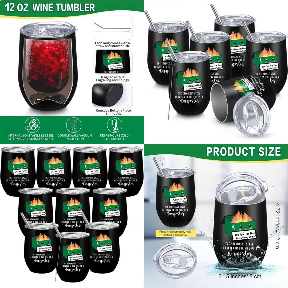 12oz Insulated Tumbler Set, Bulk Christmas Gift for Staff, Funny Appreciation Present for Teachers and Nurses (Green)
12oz Insulated Tumbler Set, Bulk Christmas Gift for Staff, Funny Appreciation Present for Teachers and Nurses (Green)