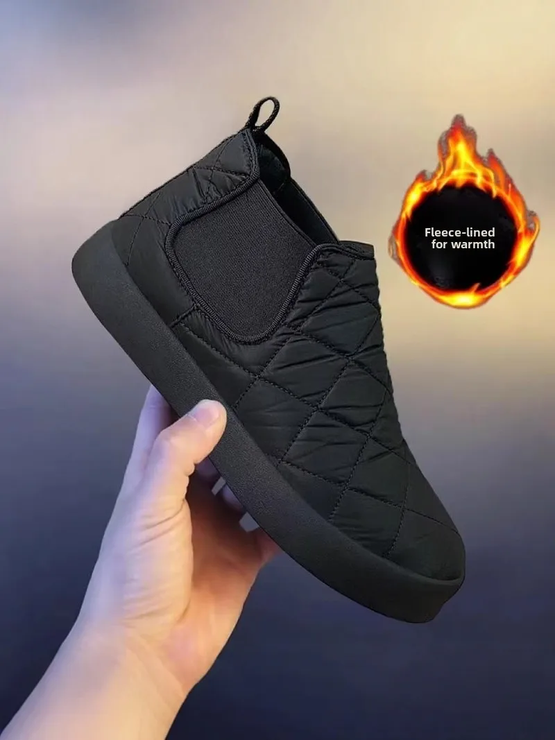 Men's Snow Boots Fur Lined Leather And Wool Blend Thick Warm Winter Shoes Anti-Slip Short Casual Boots for Young Men
Men's Snow Boots Fur Lined Leather And Wool Blend Thick Warm Winter Shoes Anti-Slip Short Casual Boots for Young Men