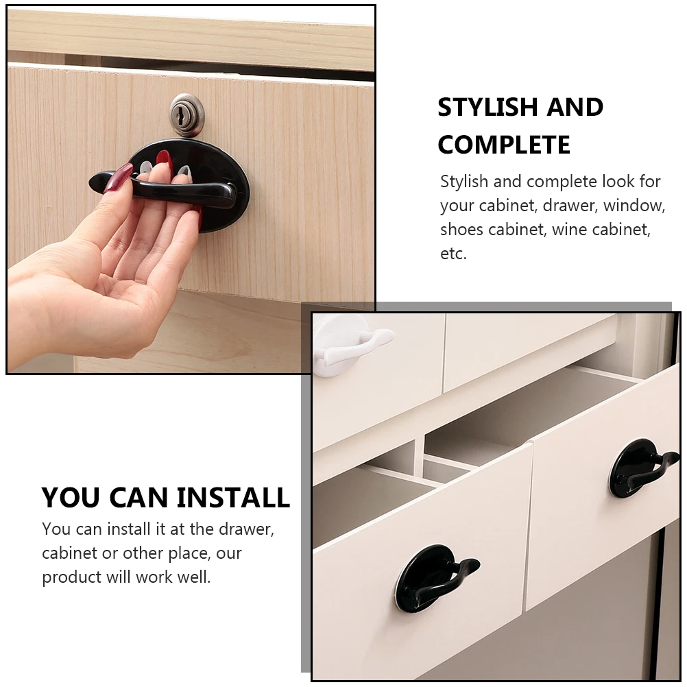 2pcs Adhesive Door Handle Plastic Furniture Accessory No Drilling Cabinet Knob Replacement Wardrobe Handles Drawer Pulls Black
2pcs Adhesive Door Handle Plastic Furniture Accessory No Drilling Cabinet Knob Replacement Wardrobe Handles Drawer Pulls Black