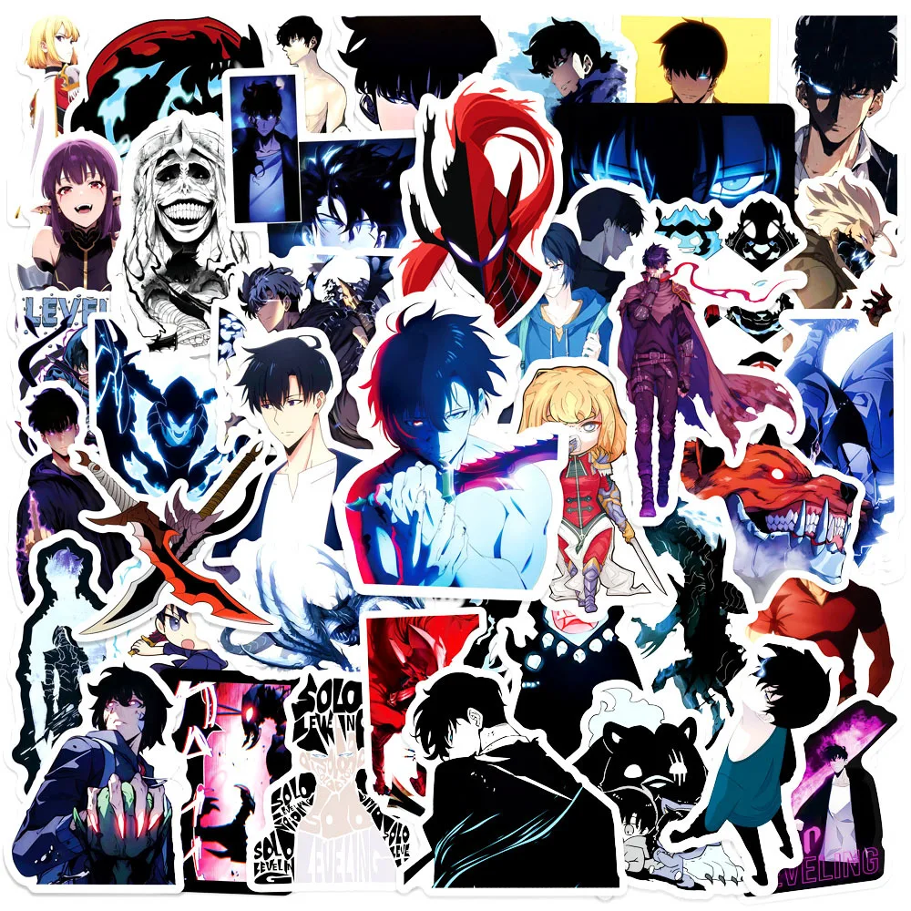 50PCS Solo Leveling Anime Stickers Cool Sung Jin Woo Posters Decals Laptop Skateboard Suitcase Wall Motorcycle Stickers Toys
50PCS Solo Leveling Anime Stickers Cool Sung Jin Woo Posters Decals Laptop Skateboard Suitcase Wall Motorcycle Stickers Toys