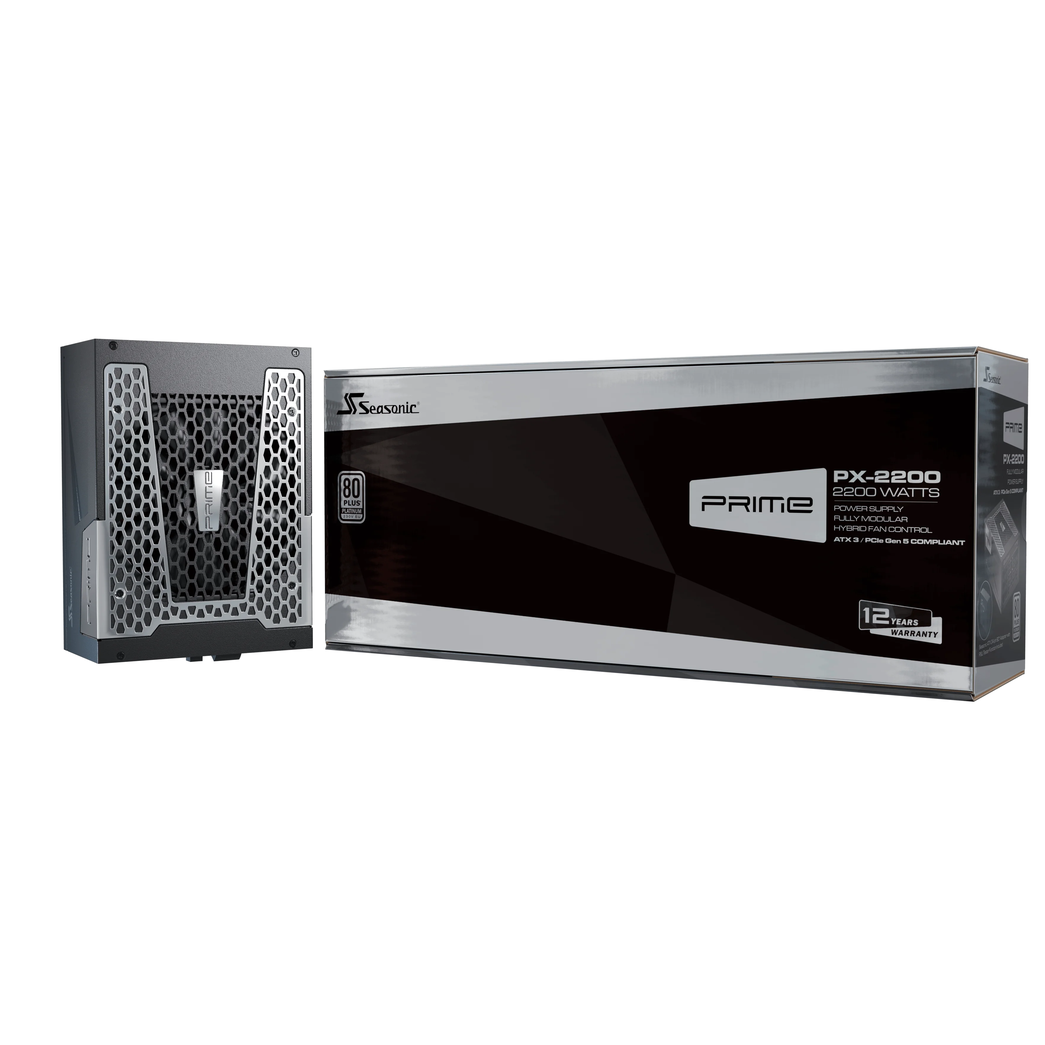 Seasonic ATX3 PRIME PX 2200 Titanium 1600W Power Supply 80 Plus Titanium Power Supply for Pc and Gaming
Seasonic ATX3 PRIME PX 2200 Titanium 1600W Power Supply 80 Plus Titanium Power Supply for Pc and Gaming
