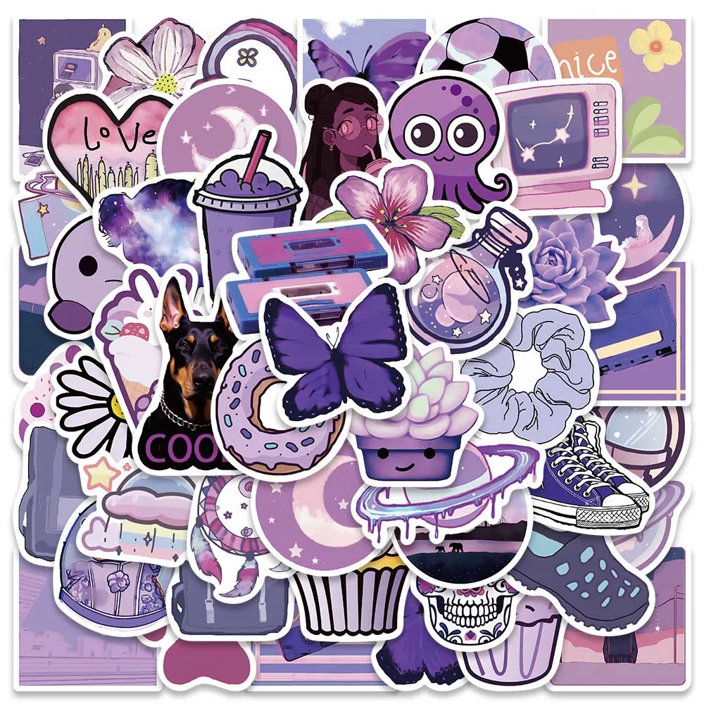 50pcs Cute Cartoon Purple Style Ins Vsco Girl Stickers For Laptop Phone Guitar Skateboard Waterproof Grarffiti Luggage Decals
50pcs Cute Cartoon Purple Style Ins Vsco Girl Stickers For Laptop Phone Guitar Skateboard Waterproof Grarffiti Luggage Decals