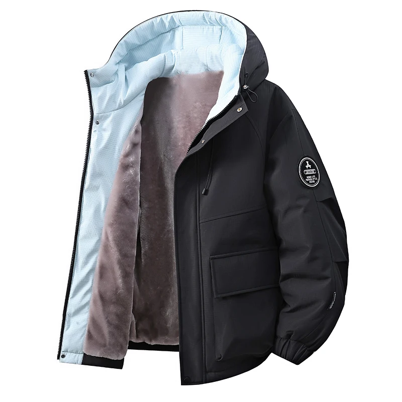 GIOIOMen's cotton clothes,2025New Fleece-Lined Thickened Hooded Warm Loose Casual Cotton Jacket Coat,Men's Clothing
GIOIOMen's cotton clothes,2025New Fleece-Lined Thickened Hooded Warm Loose Casual Cotton Jacket Coat,Men's Clothing