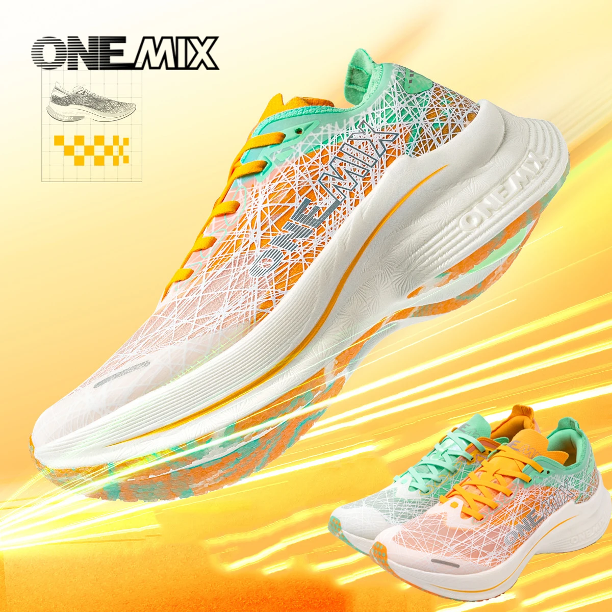 ONEMIX кроссовки из углеродистой пластины для мужчин, амортизирующая сверхлегкая спортивная обувь, уличные женские марафонские кроссовки
ONEMIX кроссовки из углеродистой пластины для мужчин, амортизирующая сверхлегкая спортивная обувь, уличные женские марафонские кроссовки