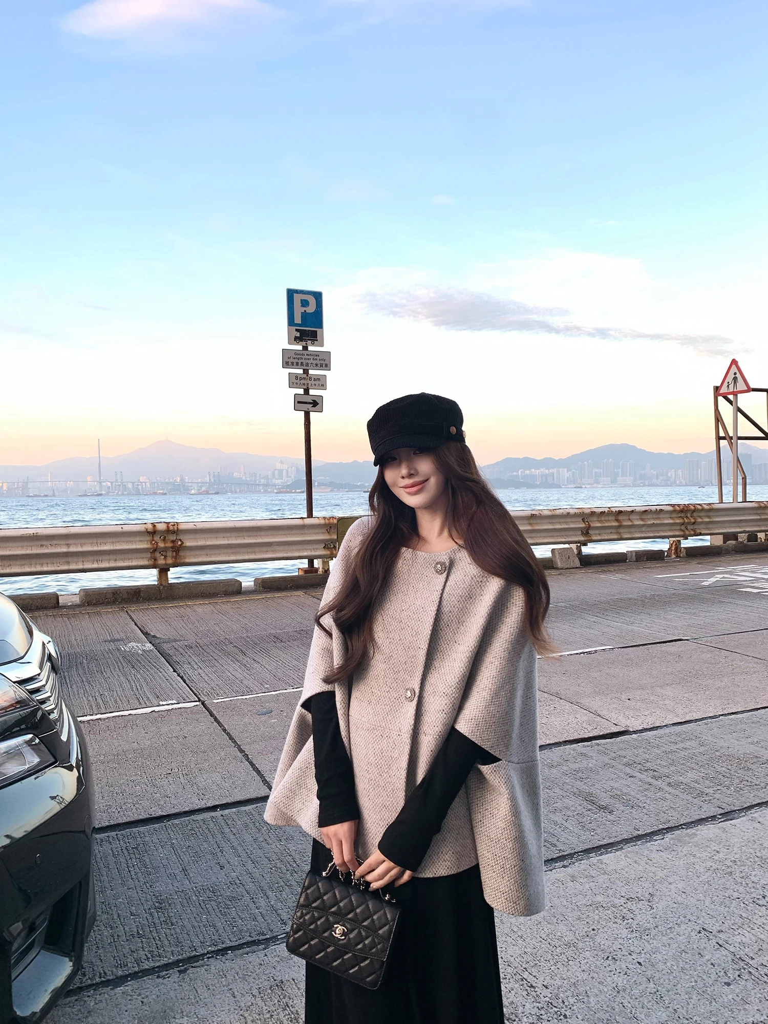 Lightweight Zero Prure Sensation Asymmetric Design Small Collar Cloak Coat Clean Fit Loose Sle Wool Blend Women's Jaet
Lightweight Zero Prure Sensation Asymmetric Design Small Collar Cloak Coat Clean Fit Loose Sle Wool Blend Women's Jaet