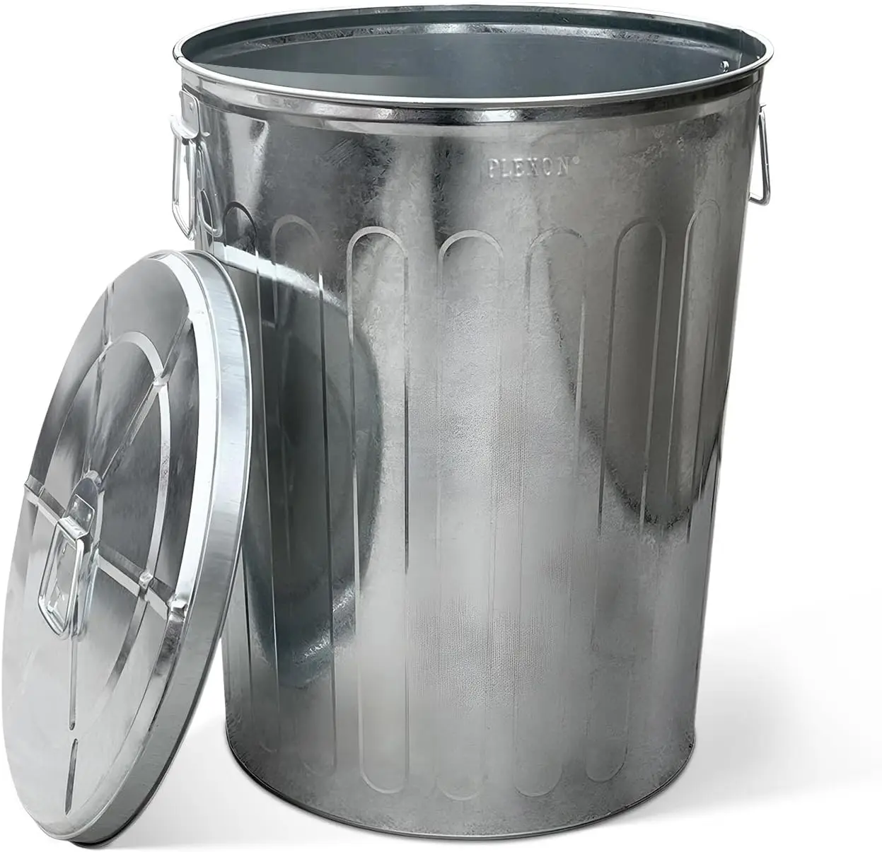Outdoor Metal Trash Can with Lid, Galvanized Steel Outside Garbage Can, 20 Gallon
Outdoor Metal Trash Can with Lid, Galvanized Steel Outside Garbage Can, 20 Gallon