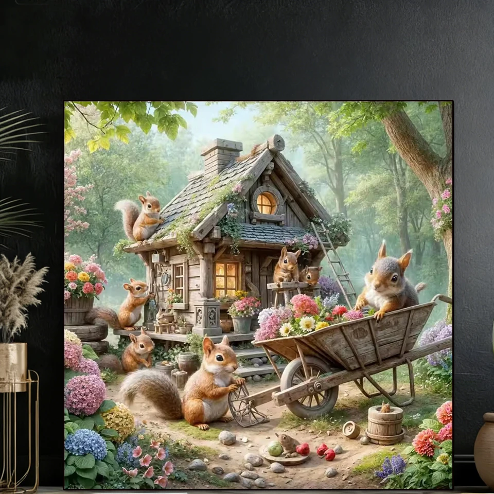 Алмазная мозаика 2026: Домик, белка, животные, пейзаж, садовая тележка. Полная круглая/квадратная алмазная вышивка для декора стен.
Алмазная мозаика 2026: Домик, белка, животные, пейзаж, садовая тележка. Полная круглая/квадратная алмазная вышивка для декора стен.