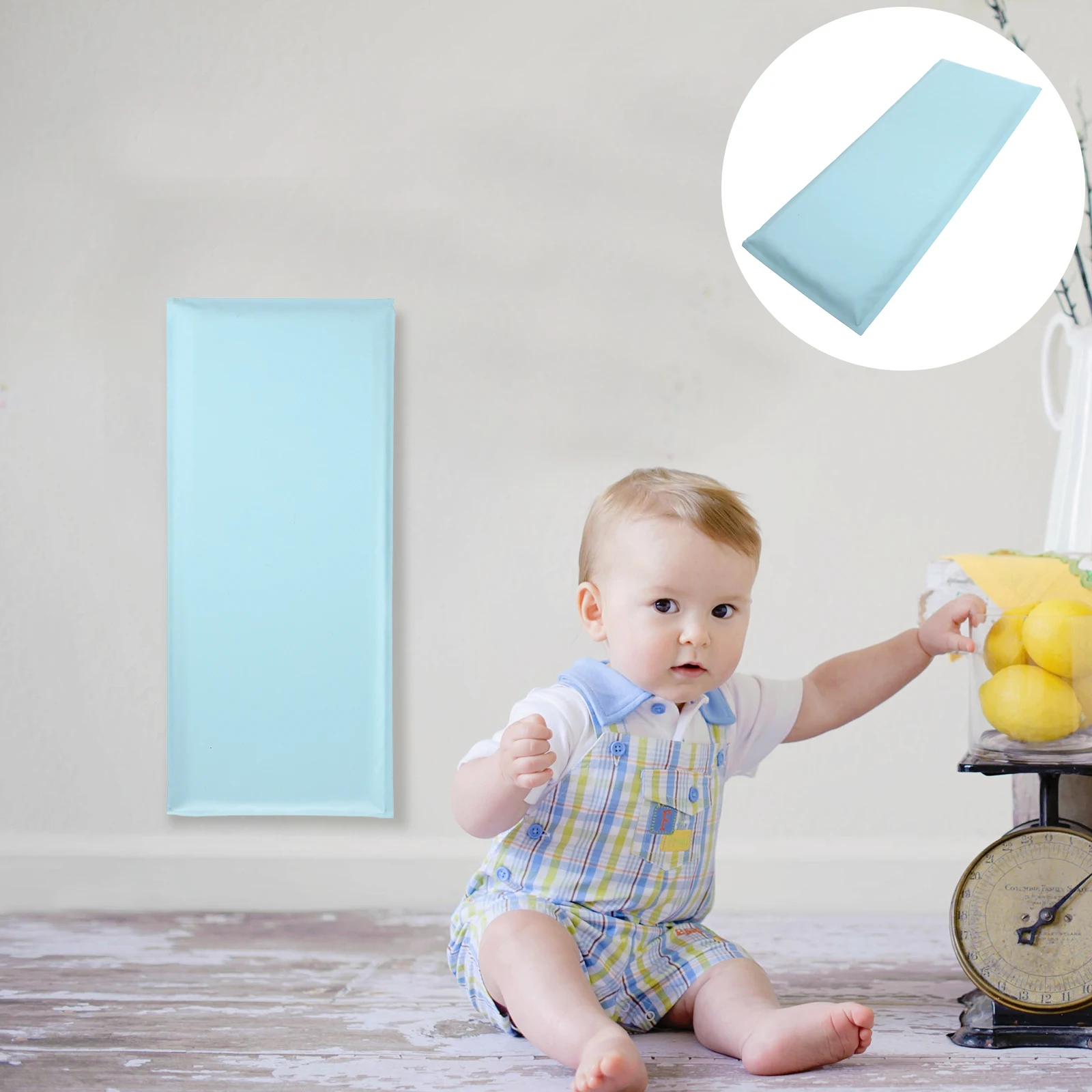Anti Collision Wall Stickers 20x50cm Sky Blue Soft Protective Pads Kids Room Playroom Wall Background
Anti Collision Wall Stickers 20x50cm Sky Blue Soft Protective Pads Kids Room Playroom Wall Background