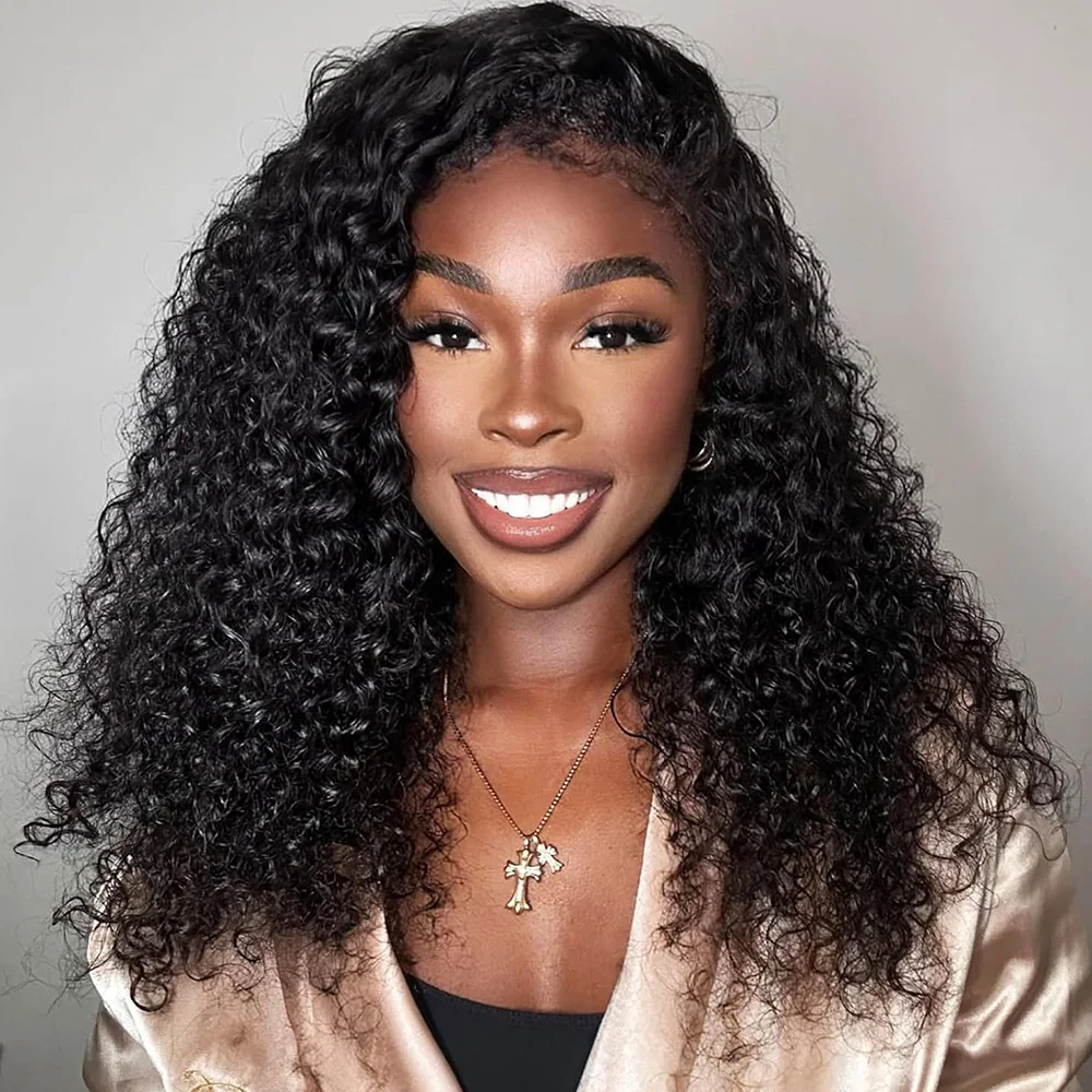 3 In 1 Half Wig Glueless Kinky Curly Human Hair Wigs With Drawstring Seamless Wear Ready To Wear 16-32 Inches Wigs for Women
3 In 1 Half Wig Glueless Kinky Curly Human Hair Wigs With Drawstring Seamless Wear Ready To Wear 16-32 Inches Wigs for Women