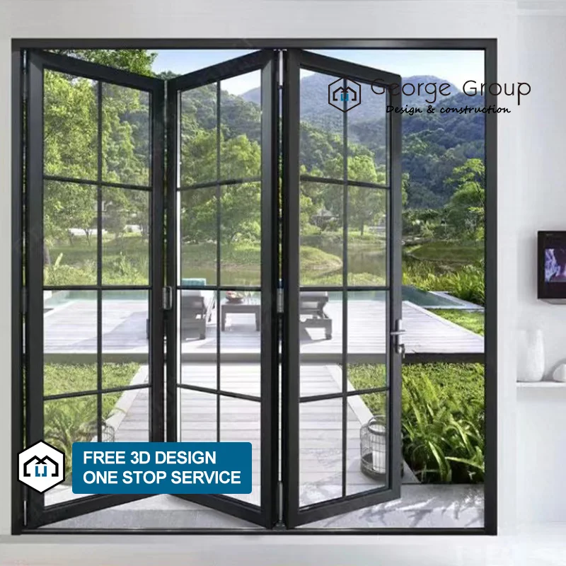 Custom George Tempered Glass Aluminum Bifold Doors With Low-E Coating Windproof Feature Modern Design For Exterior Use
Custom George Tempered Glass Aluminum Bifold Doors With Low-E Coating Windproof Feature Modern Design For Exterior Use