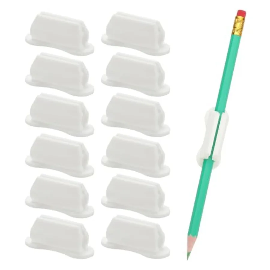 12 Pcs Adhesive Pencil Holders for Desk, Universal Pencil Clip Silicone Pen Holder Office Desk Pen Organizer for Wall Clipboard
12 Pcs Adhesive Pencil Holders for Desk, Universal Pencil Clip Silicone Pen Holder Office Desk Pen Organizer for Wall Clipboard