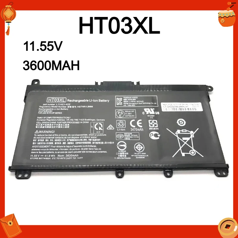 Новая оригинальная батарея HT03XL для ноутбуков HP Pavilion 14-CE0001LA, 14-CE0014TU, 14-CE0010CA, HSTNN-LB8L, L11421-421, серий 250, 255 G7
Новая оригинальная батарея HT03XL для ноутбуков HP Pavilion 14-CE0001LA, 14-CE0014TU, 14-CE0010CA, HSTNN-LB8L, L11421-421, серий 250, 255 G7