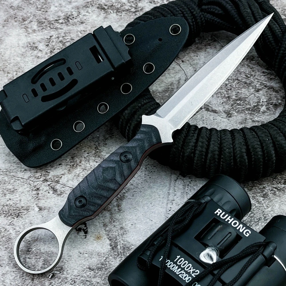 Легкий многофункциональный прямой нож EDC Spectre с оболочкой K, противоскользящая ручка, стальной спасательный уличный нож G10 с полным лезвием
Легкий многофункциональный прямой нож EDC Spectre с оболочкой K, противоскользящая ручка, стальной спасательный уличный нож G10 с полным лезвием