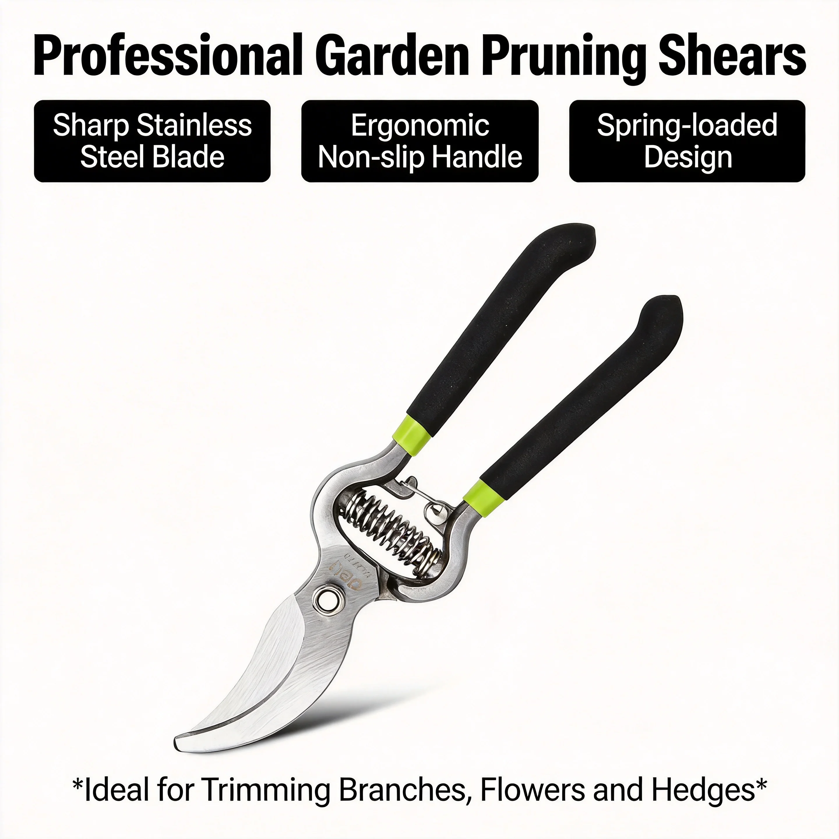 8 Inch Pruning Shears – Anti-Slip Grip Handle, Multifunctional Portable Garden Hand Scissor for Tree Branches,
8 Inch Pruning Shears – Anti-Slip Grip Handle, Multifunctional Portable Garden Hand Scissor for Tree Branches,