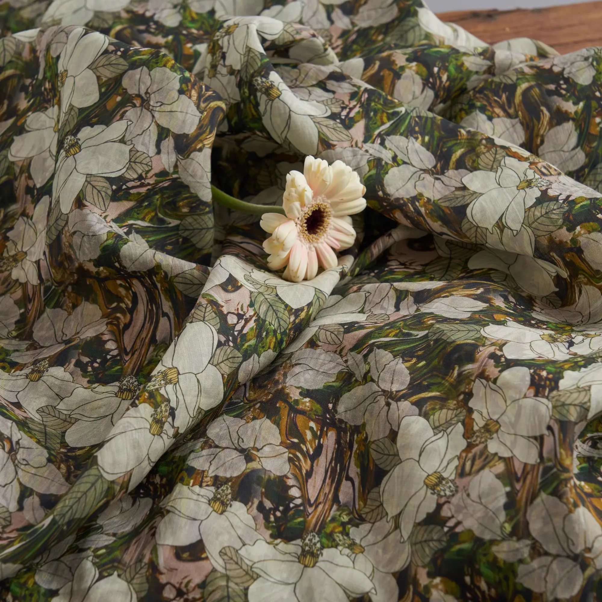 High quality ramie sewing Flower print tissu Dress robe and clothing cheongsam patchwork
High quality ramie sewing Flower print tissu Dress robe and clothing cheongsam patchwork