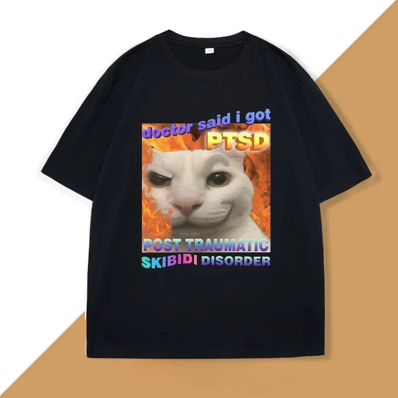 Skibidi Disorder Funny Cat Meme T Shirt Women Men Silly Cats T-shirt Ugly Stupid Tshirt Gifts for Cat Lovers Streetwear Clothes
Skibidi Disorder Funny Cat Meme T Shirt Women Men Silly Cats T-shirt Ugly Stupid Tshirt Gifts for Cat Lovers Streetwear Clothes