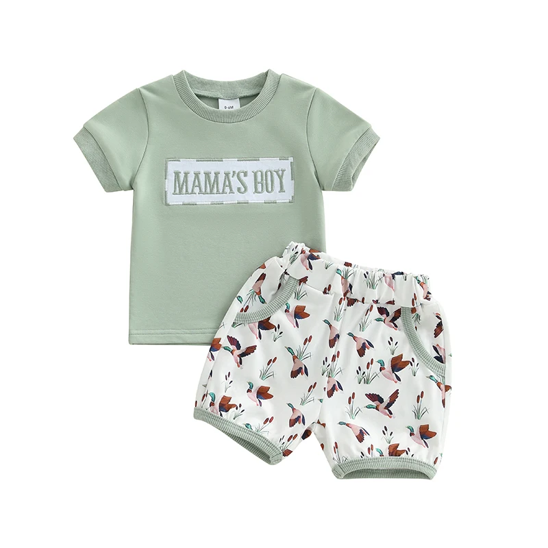 Toddler Boys Summer Outfits Letter Embroidery Round Neck Short Sleeve T-Shirts Elastic Waist Shorts 2Pcs Clothes Set
Toddler Boys Summer Outfits Letter Embroidery Round Neck Short Sleeve T-Shirts Elastic Waist Shorts 2Pcs Clothes Set