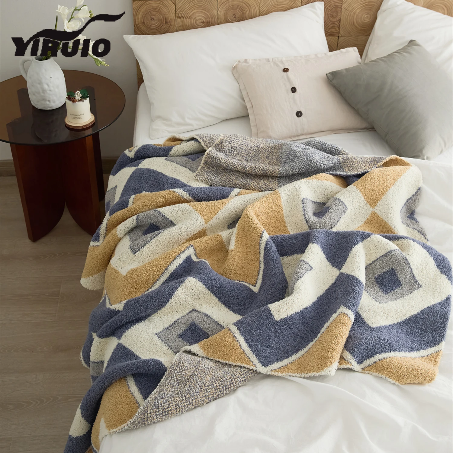 YIRUIO Abstract Endless Plaid Design Blanket Modern Chic Room Decor For Sofa Bed Couch Downy Cozy Contrast Color Knitted Blanket
YIRUIO Abstract Endless Plaid Design Blanket Modern Chic Room Decor For Sofa Bed Couch Downy Cozy Contrast Color Knitted Blanket