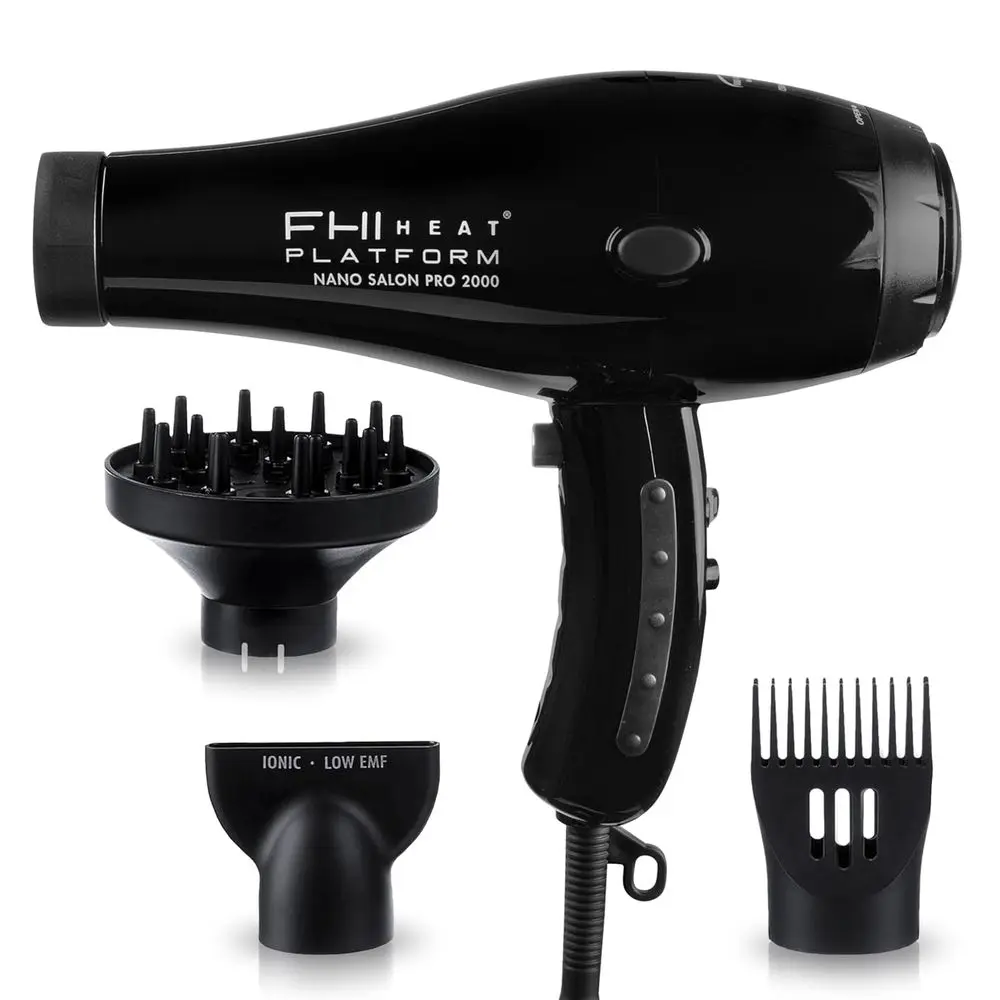 Platorm Nano Power Sn Pro 2000 Tourmaline Ceic Quick Dry Hair Dryer with 3 Piece Attachment Set (Comb, Concentrator, and Diuser)
Platorm Nano Power Sn Pro 2000 Tourmaline Ceic Quick Dry Hair Dryer with 3 Piece Attachment Set (Comb, Concentrator, and Diuser)