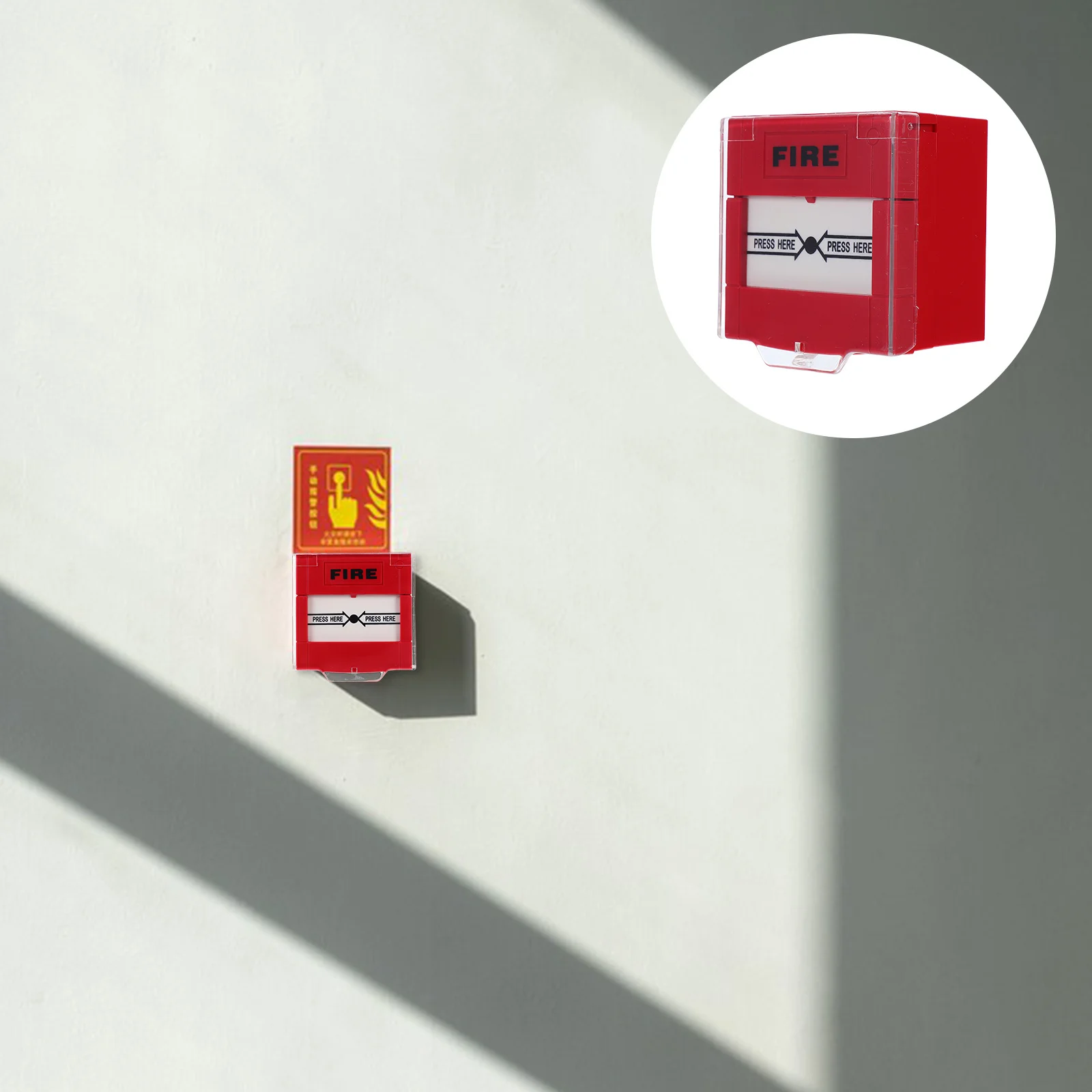 Emergency Fire Alarm Button Manual Reset Call Point Resettable Bright Color Easy Install Fire Safety Alarm Switch