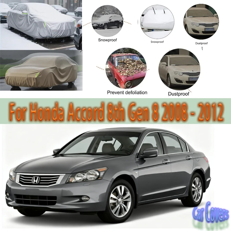 For Honda Accord 8th Gen 8 2008-2012 Outdoor Protection Full Car Covers Snow Cover Sunshade Waterproof Dustproof Exterior
For Honda Accord 8th Gen 8 2008-2012 Outdoor Protection Full Car Covers Snow Cover Sunshade Waterproof Dustproof Exterior