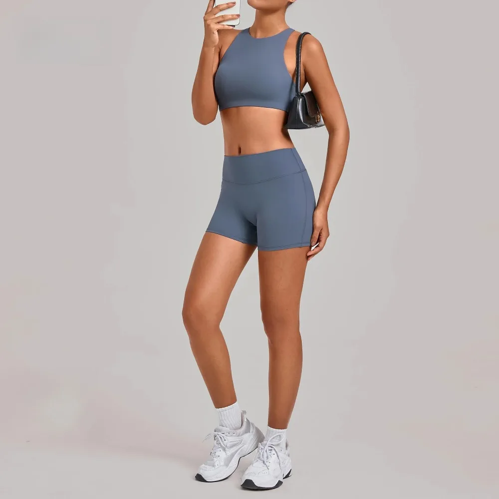 Gym Workout Clothing Detachable Chest Pad Cross Back Vest Yoga Shorts Sets Tight Quick-Dry Fitness Sports Shorts Suits for Women
Gym Workout Clothing Detachable Chest Pad Cross Back Vest Yoga Shorts Sets Tight Quick-Dry Fitness Sports Shorts Suits for Women