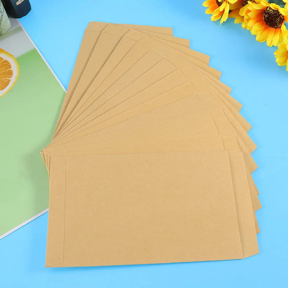 200Pcs Kraft Paper Envelopes Blank Smooth Writing Mailing Document Bags Ideal for Birthdays Weddings Parties Gift Storage
200Pcs Kraft Paper Envelopes Blank Smooth Writing Mailing Document Bags Ideal for Birthdays Weddings Parties Gift Storage