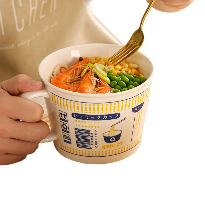 Microwave-Safe Japanese Ceramic Ramen Bowl - Cute Kawaii Noodle Soup Cup for Student Dorm, Heat-Resistant Trendy Viral Design
Microwave-Safe Japanese Ceramic Ramen Bowl - Cute Kawaii Noodle Soup Cup for Student Dorm, Heat-Resistant Trendy Viral Design