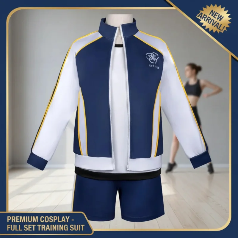 ▶❤Iochi Mari Cosplay Costume Gymnastic Uniform Set Women's Sports Wear Top Coat Pants Full Outfit Game Blue❤◀
▶❤Iochi Mari Cosplay Costume Gymnastic Uniform Set Women's Sports Wear Top Coat Pants Full Outfit Game Blue❤◀
