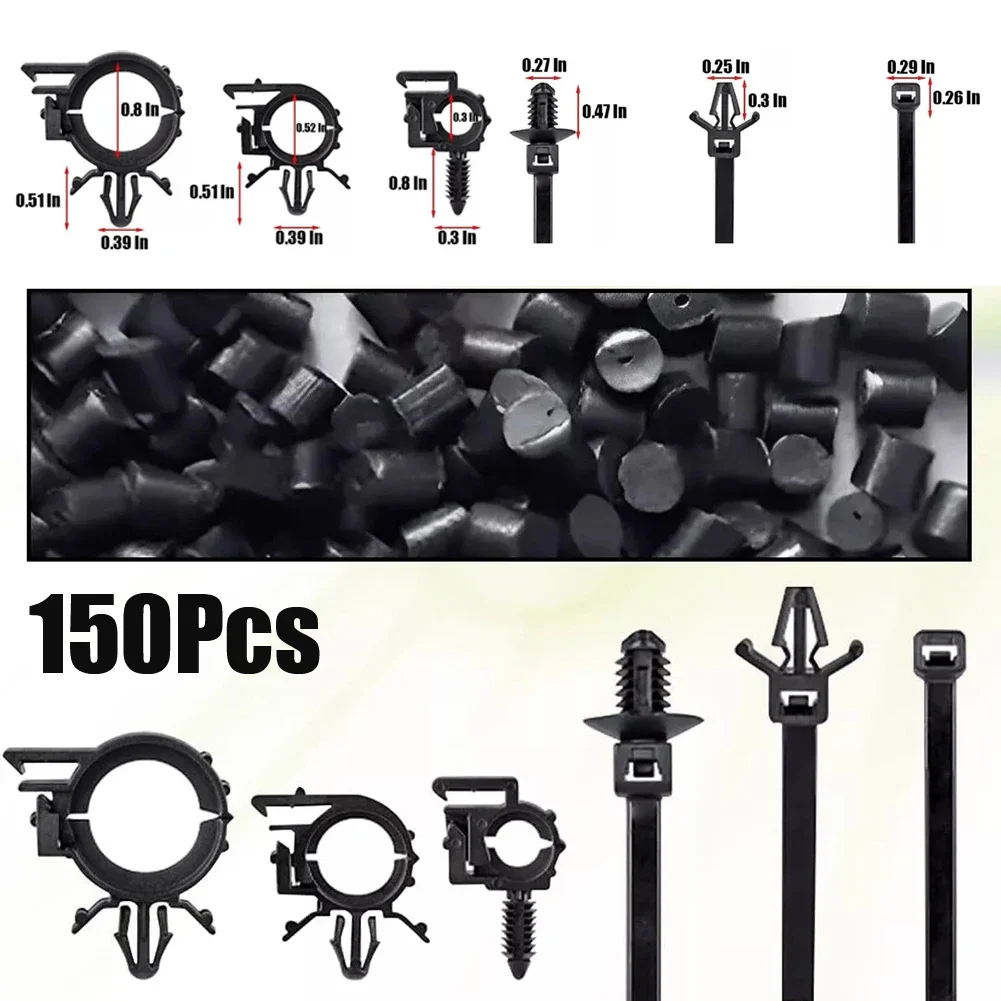 150Pcs Car Wire Routing Clips Push Mount Cable For Zip Tie Auto Push Retainer Car Cable Clips Self Locking Fastening
150Pcs Car Wire Routing Clips Push Mount Cable For Zip Tie Auto Push Retainer Car Cable Clips Self Locking Fastening