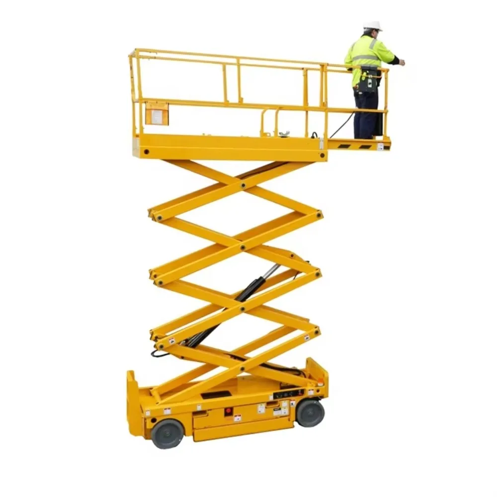 Self propelled scissor lift with DC battery full automation shear fork aerial work platform
Self propelled scissor lift with DC battery full automation shear fork aerial work platform